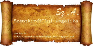Szentkirályi Angelika névjegykártya